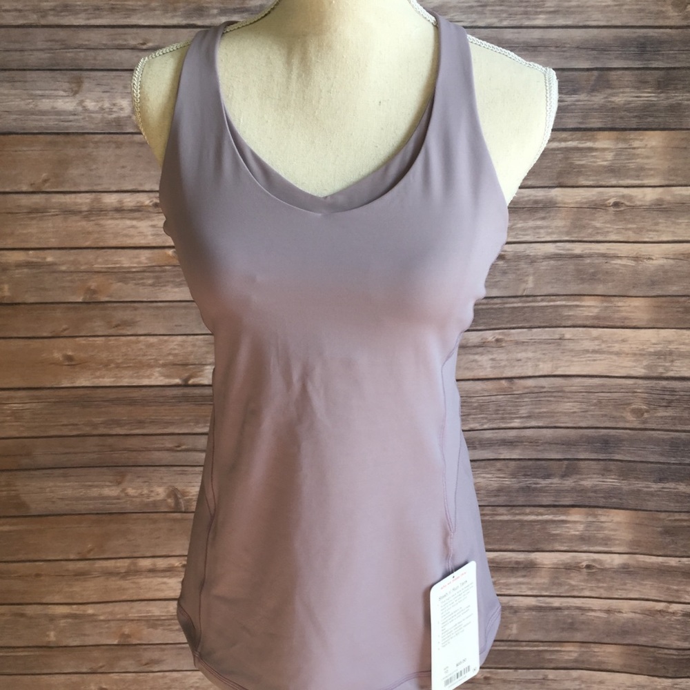 NWT lululemon stash n’ Run tank dusty dawn top 10 - Picture 2 of 7